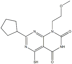  7-cyclopentyl-5-mercapto-1-(2-methoxyethyl)pyrimido[4,5-d]pyrimidine-2,4(1H,3H)-dione