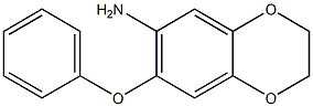 7-phenoxy-2,3-dihydro-1,4-benzodioxin-6-amine 结构式