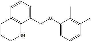 8-(2,3-dimethylphenoxymethyl)-1,2,3,4-tetrahydroquinoline Struktur