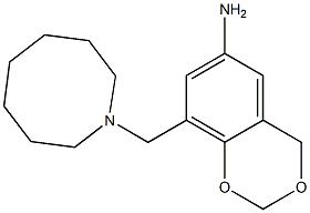 8-(azocan-1-ylmethyl)-2,4-dihydro-1,3-benzodioxin-6-amine Structure