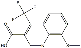 8-(methylthio)-4-(trifluoromethyl)quinoline-3-carboxylic acid Structure