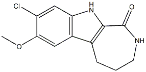 8-chloro-7-methoxy-1H,2H,3H,4H,5H,10H-azepino[3,4-b]indol-1-one