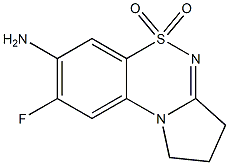 8-fluoro-2,3-dihydro-1H-pyrrolo[2,1-c][1,2,4]benzothiadiazin-7-amine 5,5-dioxide Structure