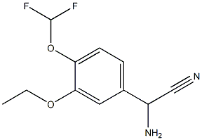 amino[4-(difluoromethoxy)-3-ethoxyphenyl]acetonitrile Struktur