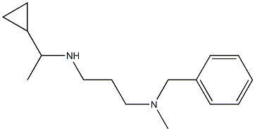 benzyl({3-[(1-cyclopropylethyl)amino]propyl})methylamine Struktur