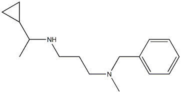 benzyl({3-[(1-cyclopropylethyl)amino]propyl})methylamine 化学構造式