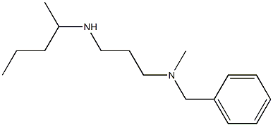 benzyl(methyl)[3-(pentan-2-ylamino)propyl]amine 化学構造式