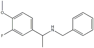 benzyl[1-(3-fluoro-4-methoxyphenyl)ethyl]amine Struktur