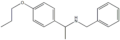 benzyl[1-(4-propoxyphenyl)ethyl]amine 化学構造式