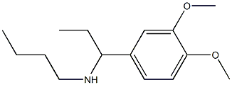 butyl[1-(3,4-dimethoxyphenyl)propyl]amine,,结构式