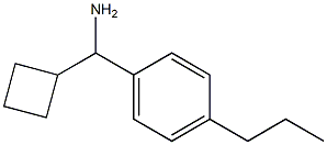 cyclobutyl(4-propylphenyl)methanamine 化学構造式