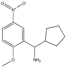 cyclopentyl(2-methoxy-5-nitrophenyl)methanamine Structure