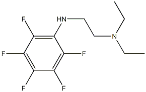 diethyl({2-[(2,3,4,5,6-pentafluorophenyl)amino]ethyl})amine,,结构式