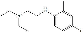 diethyl({2-[(4-fluoro-2-methylphenyl)amino]ethyl})amine Structure
