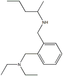 diethyl({2-[(pentan-2-ylamino)methyl]phenyl}methyl)amine,,结构式