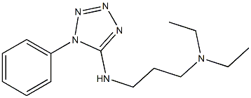 diethyl({3-[(1-phenyl-1H-1,2,3,4-tetrazol-5-yl)amino]propyl})amine 化学構造式