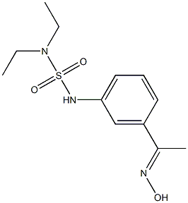 diethyl({3-[1-(hydroxyimino)ethyl]phenyl}sulfamoyl)amine Structure