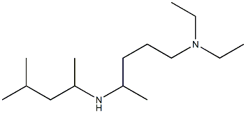 diethyl({4-[(4-methylpentan-2-yl)amino]pentyl})amine 化学構造式