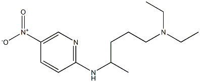 diethyl({4-[(5-nitropyridin-2-yl)amino]pentyl})amine,,结构式