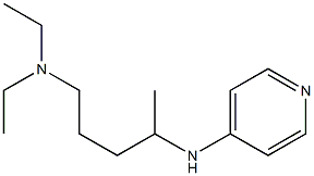 diethyl[4-(pyridin-4-ylamino)pentyl]amine,,结构式