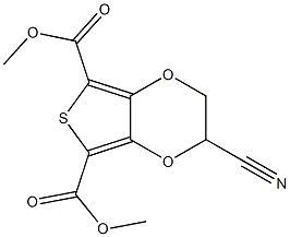 dimethyl 2-cyano-2,3-dihydrothieno[3,4-b][1,4]dioxine-5,7-dicarboxylate Structure