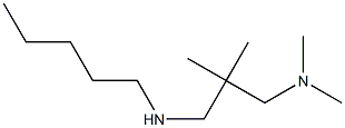 dimethyl({2-methyl-2-[(pentylamino)methyl]propyl})amine 化学構造式