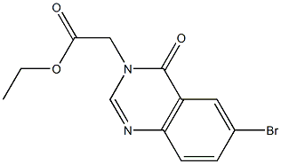 ethyl (6-bromo-4-oxoquinazolin-3(4H)-yl)acetate 结构式