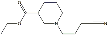 ethyl 1-(3-cyanopropyl)piperidine-3-carboxylate,,结构式