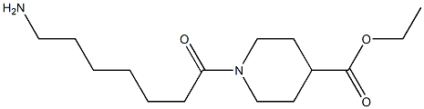 ethyl 1-(7-aminoheptanoyl)piperidine-4-carboxylate Structure