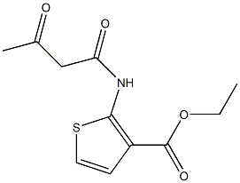 ethyl 2-(3-oxobutanamido)thiophene-3-carboxylate,,结构式