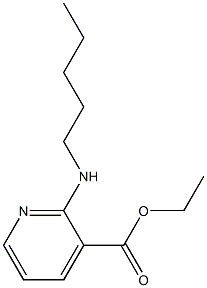 ethyl 2-(pentylamino)pyridine-3-carboxylate 化学構造式