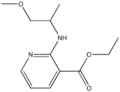 ethyl 2-[(1-methoxypropan-2-yl)amino]pyridine-3-carboxylate 结构式