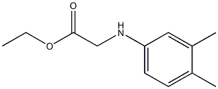 ethyl 2-[(3,4-dimethylphenyl)amino]acetate 结构式