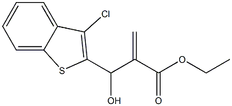 ethyl 2-[(3-chloro-1-benzothiophen-2-yl)(hydroxy)methyl]prop-2-enoate Structure