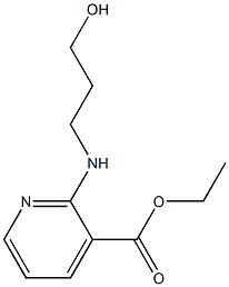 ethyl 2-[(3-hydroxypropyl)amino]pyridine-3-carboxylate Structure