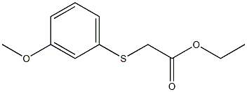 ethyl 2-[(3-methoxyphenyl)sulfanyl]acetate Structure
