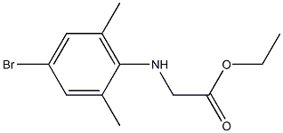 ethyl 2-[(4-bromo-2,6-dimethylphenyl)amino]acetate Structure