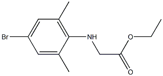 ethyl 2-[(4-bromo-2,6-dimethylphenyl)amino]acetate Struktur