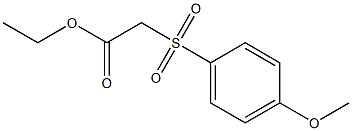 ethyl 2-[(4-methoxybenzene)sulfonyl]acetate 化学構造式