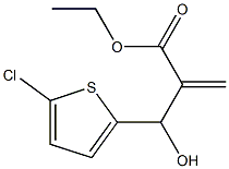 ethyl 2-[(5-chlorothiophen-2-yl)(hydroxy)methyl]prop-2-enoate Structure