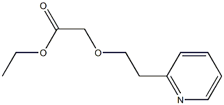 ethyl 2-[2-(pyridin-2-yl)ethoxy]acetate,,结构式