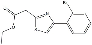 ethyl 2-[4-(2-bromophenyl)-1,3-thiazol-2-yl]acetate Struktur