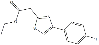 ethyl 2-[4-(4-fluorophenyl)-1,3-thiazol-2-yl]acetate,,结构式