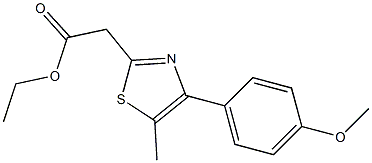 ethyl 2-[4-(4-methoxyphenyl)-5-methyl-1,3-thiazol-2-yl]acetate|