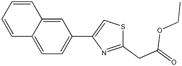 ethyl 2-[4-(naphthalen-2-yl)-1,3-thiazol-2-yl]acetate Structure