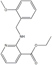 ethyl 2-{[(2-methoxyphenyl)methyl]amino}pyridine-3-carboxylate 化学構造式