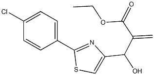 ethyl 2-{[2-(4-chlorophenyl)-1,3-thiazol-4-yl](hydroxy)methyl}prop-2-enoate