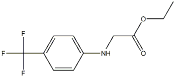 ethyl 2-{[4-(trifluoromethyl)phenyl]amino}acetate Structure