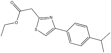 ethyl 2-{4-[4-(propan-2-yl)phenyl]-1,3-thiazol-2-yl}acetate