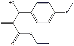 ethyl 2-{hydroxy[4-(methylsulfanyl)phenyl]methyl}prop-2-enoate 结构式